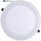 Downlight dalle led extra plate ronde blanc 24w - couleur eclairage : blanc chaud 2300k - 3500k