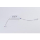 Downlight dalle led extra plate ronde blanc 24w - couleur eclairage au choix