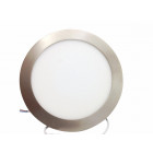 Downlight dalle led extra plate ronde alu 12w - couleur eclairage : blanc froid 6000k - 8000k