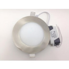Downlight dalle led extra plate ronde alu 6w - couleur eclairage : blanc froid 6000k - 8000k