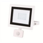 Projecteur led phare détecteur de mouvement crépusculaire ultra slim 20w ip54 - couleur eclairage : blanc froid 6000k - 8000k