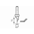Fraise pour plaques de plâtre HW avec queue de 8mm FESTOOL HW S8 D12,5/45° - 491000