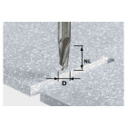 Fraise à rainurer hélicoïdale avec queue de 12 mm festool hw d12/27 ss s12 - 492654