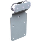 Monture sur plat MANTION pour déplacement droit porte 150kg - 2 galets acier - 251A