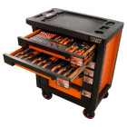 Servante d'atelier 6 tiroirs équipée 41 outils dans 6 modules, fidex-810490