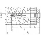 Cheville clou nf 6x60/30 fischer - boite de 100 - 513841