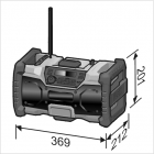 Radio 10.8/18v rd 10.8/18.0/230 flex - sans batterie ni chargeur - 484857