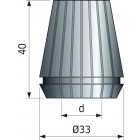 Pince haute précision  ER32 FREUD - Ø12 H40 Plage de serrage 12÷11 - F03FA01555 -MP06M  129