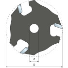 Couteau à rainurer FREUD - Ø50,8 H5 AL8 Z3 - F03FR02031 -56-11608P