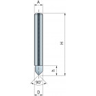 Mèche à rainurer en V FREUD - Ø6 H6/38,1 Q8 Z1 - F03FR01618 -20-10008P