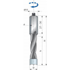 Mèche pour perçages multiples avec araseurs arrondis FREUD - Ø10 H27/57,5 Q10x27 Z2 - F03FA02077 -PF04MD FA3