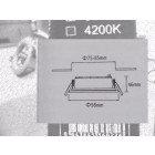 Spot encastrable led cob 7w 80 rond - couleur eclairage au choix