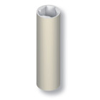 Barreau alu ø 35mm x 3m mm diva x la croisée ds - blanc 9010 b8 - ds7301-036