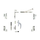 Kit oscillo-battant galicube 2v fapim à crémone nefer midi - compas court 402 à 750 mm - argent - 1331fa_g6