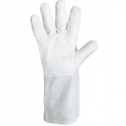 Gant cuir singer paume fleur bovin, dos croûte, manchette croûte 15 cm - taille 10 - 51gs15