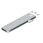Cale vitrage lrg.30mm l.80mm ep.1mm transparente