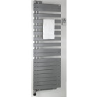 Radiateur sèche-serviettes pivotant REGATE Twist + Air électrique - Puissance 750 + 1000 W - H 1344 mm - pivot à gauche - BLANC