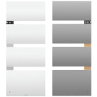 Radiateur salle de bains SYMPHONIC électrique musical - Mât à gauche - Puissance 750W+1000W - Couleur gris roche/alu brossé Radiateur salle de bains SYMPHONIC électrique musical - Mât à gauche - Puissance 750W+1000W - Couleur gris roche/alu brossé