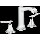 Mélangeur de lavabo HANSGROHE Metropol Classic , 3 trous poignées manettes, avec tirette et vidage chromé - 31331000