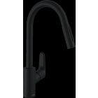 Mitigeur de cuisine HANSGROHE Focus M41 , avec douchette extractible 2 jets noir mat - 31815670