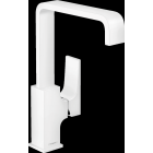 Mitigeur de lavabo HANSGROHE Metropol  poignée manette, bonde Push-Open blanc mat - 32511700
