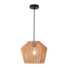 Lustre lampe lumière suspendu suspension 158 x 33 cm noir beige helloshop26 03_0007593