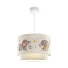 Lustre lampe lumière suspendu suspension lurgan pour enfant e27 70 cm motif d'éléphant helloshop26 03_0007543