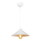 Lustre lampe lumière suspendu suspension en plastique hauteur 48 cm e27 blanc helloshop26 03_0007499