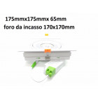 Downlight spot led cob carré orientable 20w 120 - couleur eclairage au choix