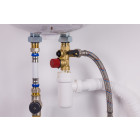 Kit groupe de sécurité chauffe-eau NF droit siège laiton MF20x27 + siphon F26x34 NOYON & THIEBAULT