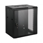 Coffret mural noir 19" assemble prof. 450mm - 9u
