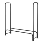 Range-bûches pour usage intérieur extérieur porte-bûches design support rangement bois de chauffage pour intérieur extérieur 124 x 124 x 34,5 cm noir helloshop26 03_0006288