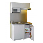 Moderna kitchenette complète cadette 120x60 blanc mélaminé