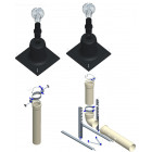 Kit CHEMILUX B22p et B23p PPTL - Entrée plafond Ø 110