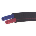 Tube per prégainé double - ø 12 x 1,1 tube gainé duo bleu et rouge - la couronne de 100 m - pb tub