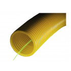 Gaine annelée - Diamètre : 40 mm - Couleur : VERTE - Rouleau de 25 m