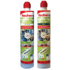 Cartouche de résine polyester - fis ht 300 t - la cartouche de 300 ml + 2 embouts mélangeurs - couleur : ton pierre