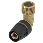 Coude 90° mâle tecelogo-push laiton - d : 20x15/21