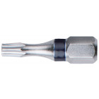 Embouts à code couleur TORX percé 1/4 - 5 pièces - T20