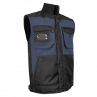 Gilet matelassé bodywarmer mèche lma bleu foncé / noir - 5039 - Taille au choix