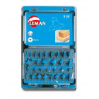 Coffret 30 mèches carbure de défonceuse- queue de 8mm - 428.700.30