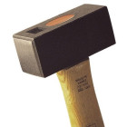 Massette carrée manche Hickory MOB MONDELIN - L.260 Tête 100x41x45 mm - 0127120301