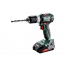 Perceuse à percussion metabo - sb 18v - l bl 2 x 2,0 ah li-power, sc 30, coffret - 602331500