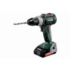 Perceuse à percussion METABO - SB 18V - LT BL 2 x 2,0 Ah compact Li-Power, ASC 55V, coffret - 602316550
