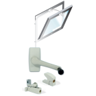 Kit ferme imposte manivelle Windy 305 noir SOUCHIER pour châssis abattant intérieur L.3.05m - 26801
