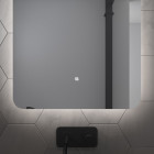 Miroir salle de bain led auto-éclairant atmosphere 60x80cm Aurlane - MIR006