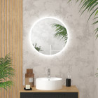 Miroir led ip24 réversible - 60x60cm go round led 60 Aurlane - MIR043