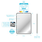 Miroir rond - 50x70x4cm - go led rectangular 50 Aurlane - MIR056