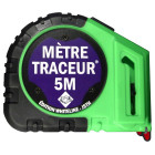 Mètre traçeur 5m + 10 mines édition whiteline JSTH - Blanc - MT5-B