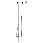 Plaque de déclenchement 3/6l geberit sigma20-chromé brillant/chromé mat